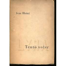Tento večer (úprava Vít Obrtel, kresba Kamil Lhoták) - poezie Tento večer (úprava Vít Obrtel, kresba Kamil Lhoták) - poezie
