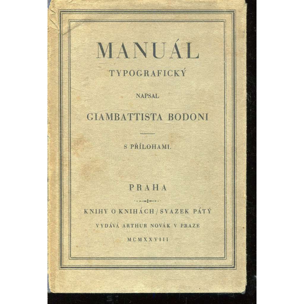 Manuál typografický [typografie]