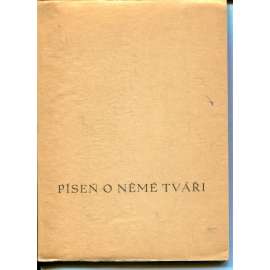 Píseň o němé tváři (dřevoryt Josef Váchal, edice Hlasy, podpis O. F. Babler)