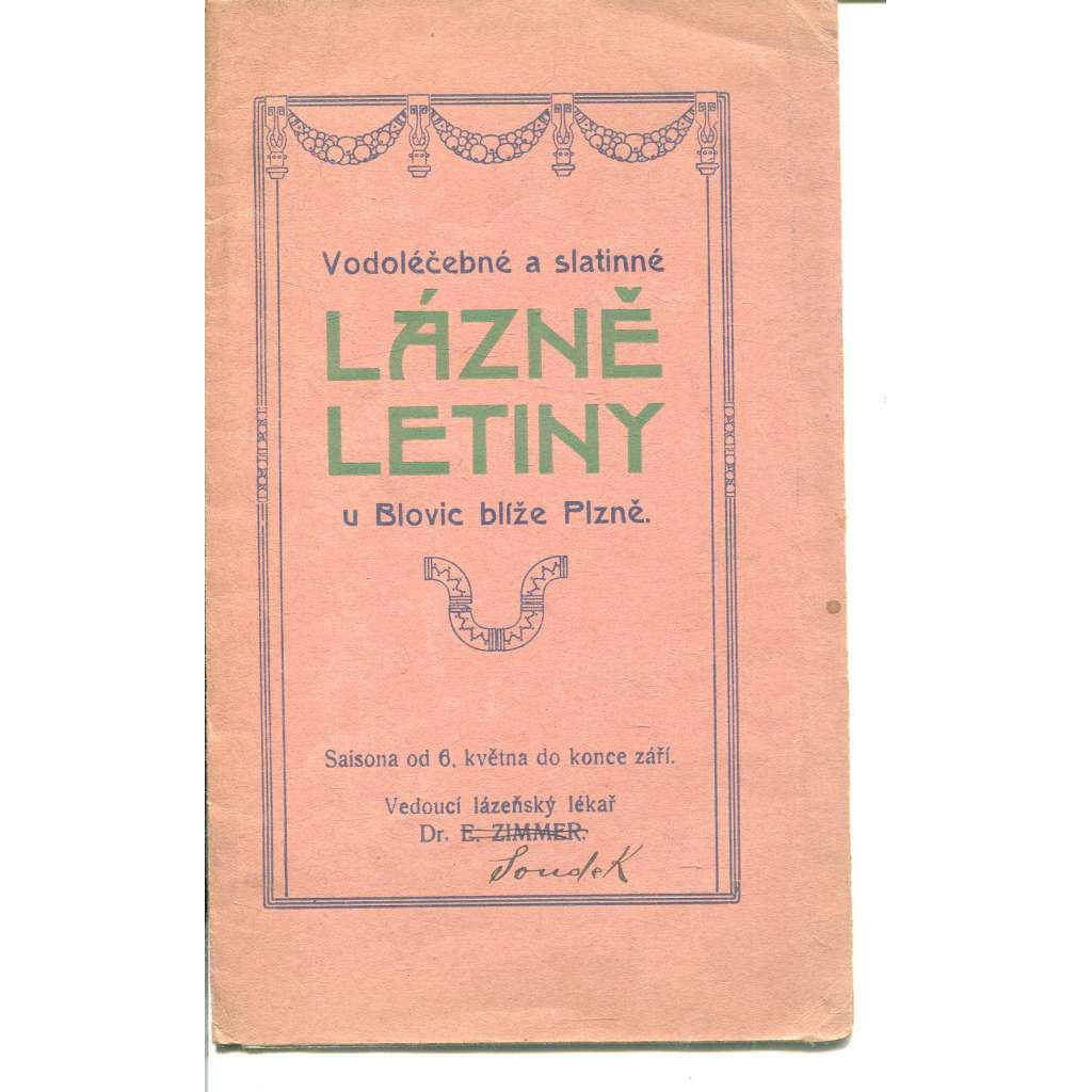 Vodoléčebné a slatinné Lázně Letiny u Blovic Blíže Plzně (Plzeň-jih)