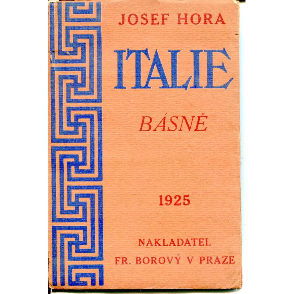 Italie (básně) - podpis Josef Hora