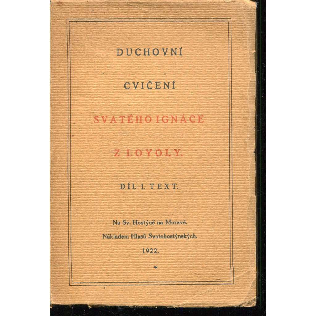Duchovní cvičení svatého Ignáce z Loyoly I. Text