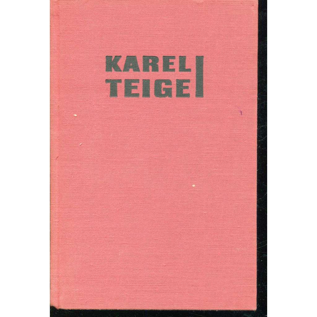 Svět stavby a básně [Studie z 20. let - Karel Teige - Výbor z díla I.]