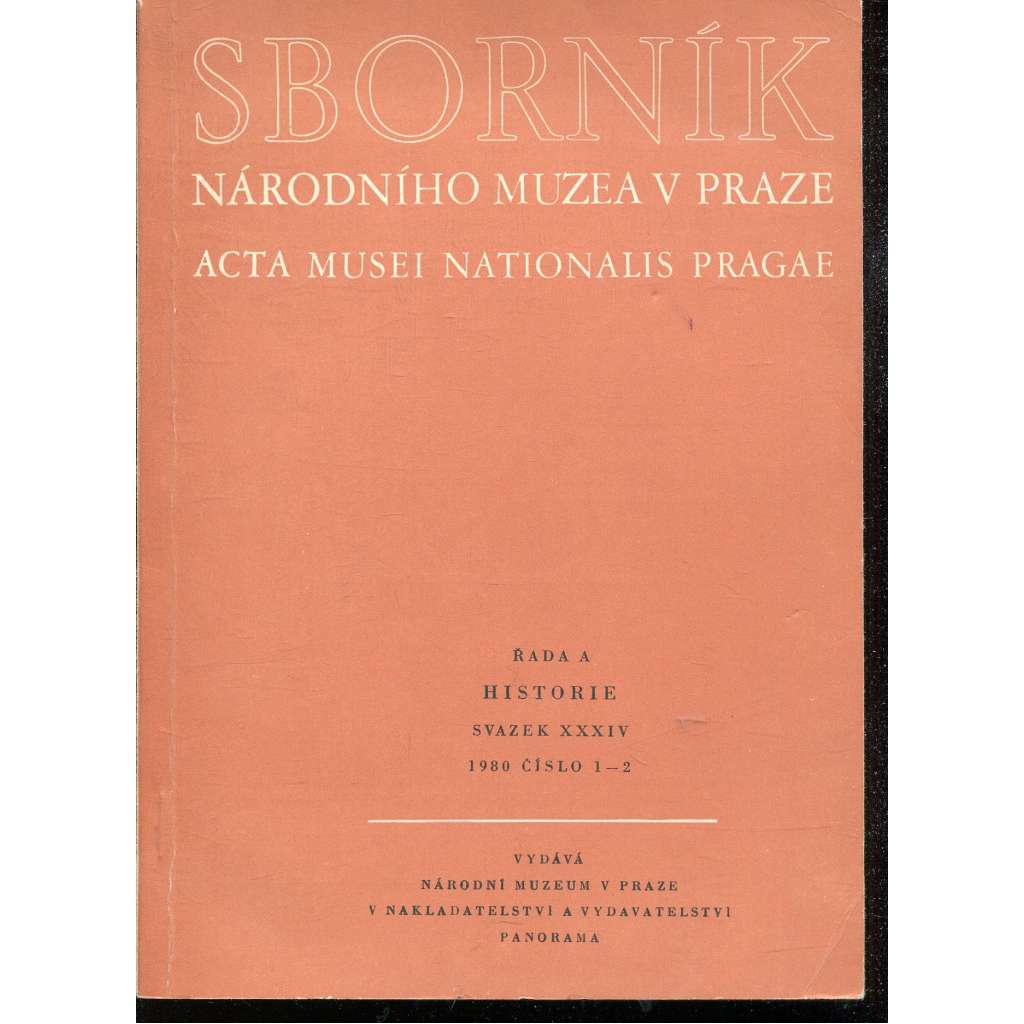 Architektonické zlomky Ostrovského kláštera (Sborník národního muzea v Praze, řada A, svazek XXXIV., číslo 1-2/1980)