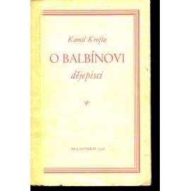 O Balbínovi dějepisci (Bohuslav Balbín)
