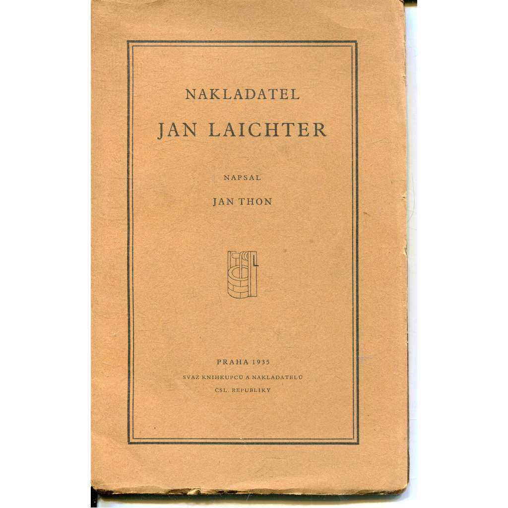 Nakladatel Jan Laichter Nakladatel Jan Laichter