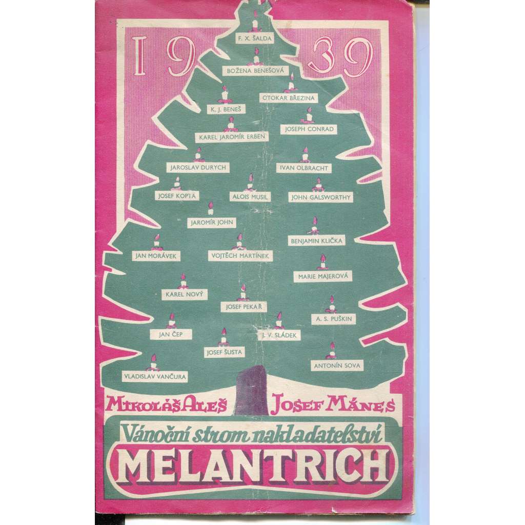 Vánoční strom nakladatelství Melantrich 1939 (knihy)