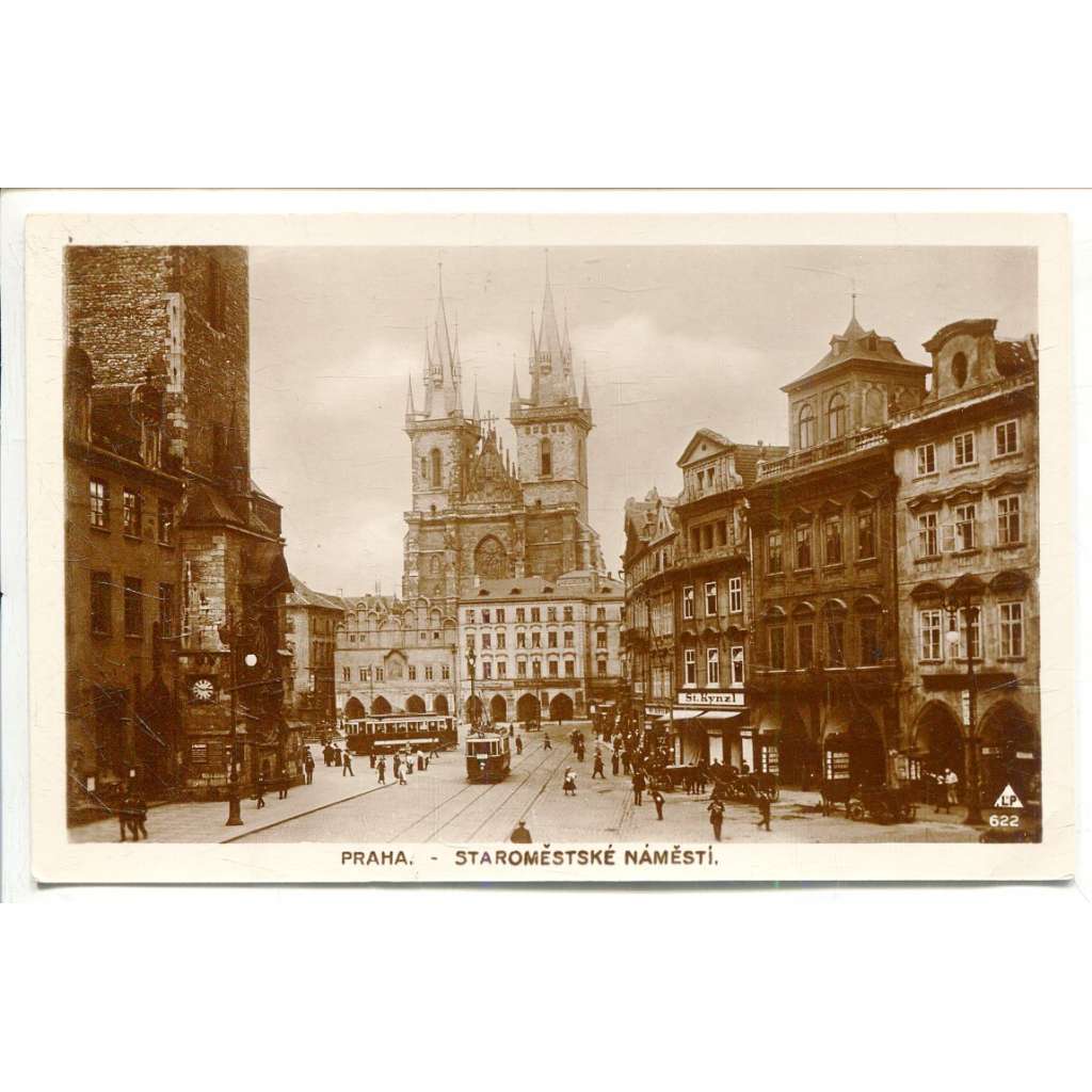 Praha. Staroměstské náměstí, tramvaj