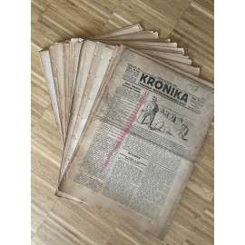 Kronika, ročník (XII.) VII., čísla 1-52/1926-1927. Týdeník československého lidu (1. republika, noviny, komunistické noviny) - komplet
