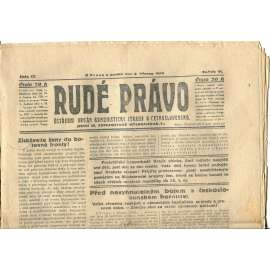 Rudé právo, ročník VI., číslo 57/1925 (1. republika, staré noviny) - 8.3.1925