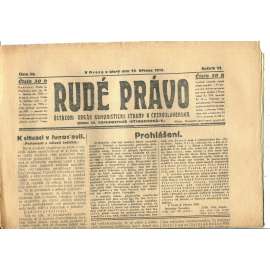 Rudé právo, ročník VI., číslo 58/1925 (1. republika, staré noviny) - 10.3.1925