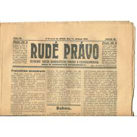 Rudé právo, ročník VI., číslo 59/1925 (1. republika, staré noviny) - 11.3.1925