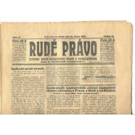 Rudé právo, ročník VI., číslo 47/1925 (1. republika, staré noviny) - 25.2.1925