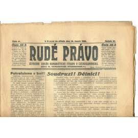 Rudé právo, ročník VI., číslo 41/1925 (1. republika, staré noviny) - 18.2.1925