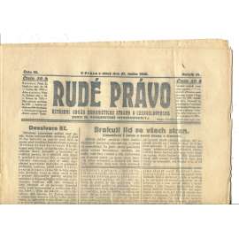 Rudé právo, ročník VI., číslo 23/1925 (1. republika, staré noviny) - 27.1.1925