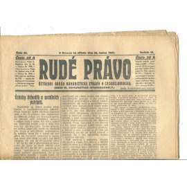 Rudé právo, ročník VI., číslo 24/1925 (1. republika, staré noviny) - 28.1.1925