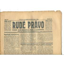 Rudé právo, ročník VI., číslo 25/1925 (1. republika, staré noviny) - 29.1.1925