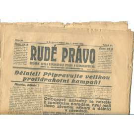 Rudé právo, ročník VI., číslo 28/1925 (1. republika, staré noviny) - 1.2.1925