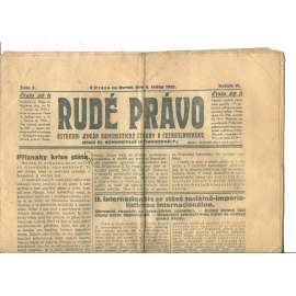 Rudé právo, ročník VI., číslo 7/1925 (1. republika, staré noviny) - 8.1.1925