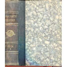 Zahraniční politika 1924, díl II. [Sborník pro studium mezinárodních otázek politických, právních, hospodářských a sociálních] (vazba kůže - polokožená)