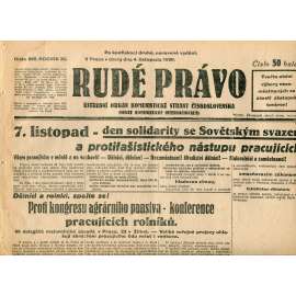 Rudé právo, ročník XI., číslo 255/1930 (1. republika, staré noviny) - 4.11.1930