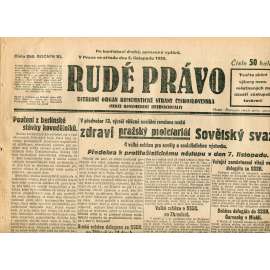 Rudé právo, ročník XI., číslo 256/1930 (1. republika, staré noviny) - 5.11.1930