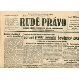 Rudé právo, ročník XI., číslo 256/1930 (1. republika, staré noviny) - 5.11.1930