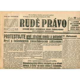 Rudé právo, ročník XI., číslo 257/1930 (1. republika, staré noviny) - 6.11.1930