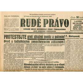Rudé právo, ročník XI., číslo 257/1930 (1. republika, staré noviny) - 6.11.1930