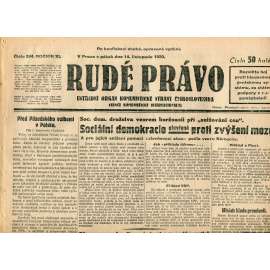 Rudé právo, ročník XI., číslo 264/1930 (1. republika, staré noviny) - 14.11.1930
