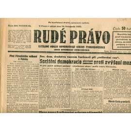 Rudé právo, ročník XI., číslo 264/1930 (1. republika, staré noviny) - 14.11.1930