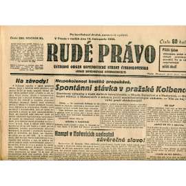 Rudé právo, ročník XI., číslo 266/1930 (1. republika, staré noviny) - 16.11.1930