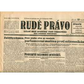 Rudé právo, ročník XI., číslo 268/1930 (1. republika, staré noviny) - 19.11.1930