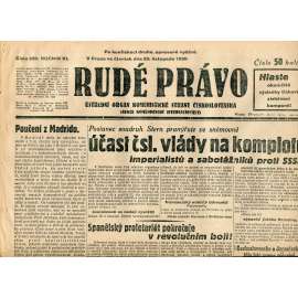 Rudé právo, ročník XI., číslo 269/1930 (1. republika, staré noviny) - 20.11.1930