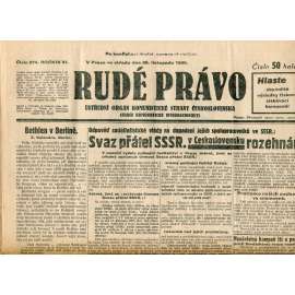 Rudé právo, ročník XI., číslo 274/1930 (1. republika, staré noviny) - 26.11.1930