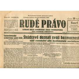 Rudé právo, ročník XI., číslo 277/1930 (1. republika, staré noviny) - 29.11.1930