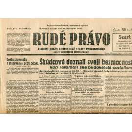 Rudé právo, ročník XI., číslo 277/1930 (1. republika, staré noviny) - 29.11.1930