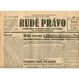 Rudé právo, ročník XI., číslo 278/1930 (1. republika, staré noviny) - 30.11.1930
