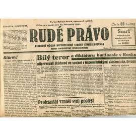 Rudé právo, ročník XI., číslo 278/1930 (1. republika, staré noviny) - 30.11.1930