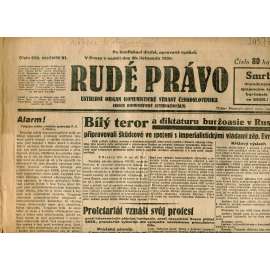 Rudé právo, ročník XI., číslo 278/1930 (1. republika, staré noviny) - 30.11.1930