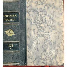 Zahraniční politika 1923, díl II. [Sborník pro studium mezinárodních otázek politických, právních, hospodářských a sociálních] (vazba kůže - polokožená)