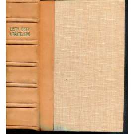 Listy úcty a přátelství (Josef Pekař - Jaroslav Goll, korespondence, listy, dopisy Jaroslava Golla a Josefa Pekaře) - vazba kůže - polokožená