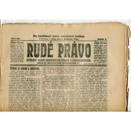 Rudé právo, ročník V., číslo 258/1924 (1. republika, staré noviny) - 4.11.1924
