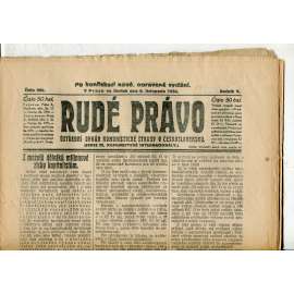 Rudé právo, ročník V., číslo 260/1924 (1. republika, staré noviny) - 6.11.1924 Rudé právo, ročník V., číslo 260/1924 (1. republika, staré noviny) - 6.11.1924