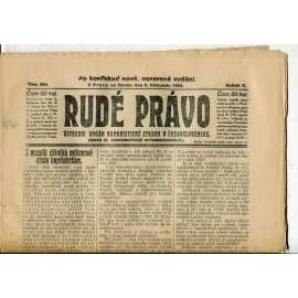 Rudé právo, ročník V., číslo 260/1924 (1. republika, staré noviny) - 6.11.1924 Rudé právo, ročník V., číslo 260/1924 (1. republika, staré noviny) - 6.11.1924