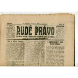 Rudé právo, ročník V., číslo 261/1924 (1. republika, staré noviny) - 7.11.1924