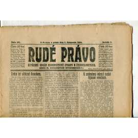 Rudé právo, ročník V., číslo 261/1924 (1. republika, staré noviny) - 7.11.1924