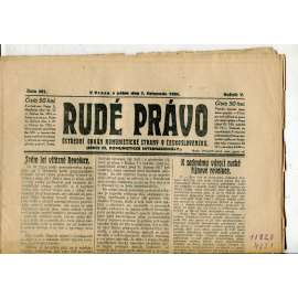 Rudé právo, ročník V., číslo 261/1924 (1. republika, staré noviny) - 7.11.1924