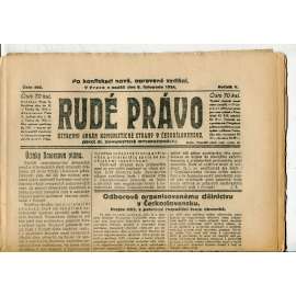Rudé právo, ročník V., číslo 263/1924 (1. republika, staré noviny) - 9.11.1924