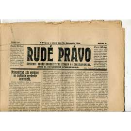 Rudé právo, ročník V., číslo 270/1924 (1. republika, staré noviny) - 18.11.1924 Rudé právo, ročník V., číslo 270/1924 (1. republika, staré noviny) - 18.11.1924